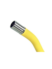 Expansion pipe in buildings for gas